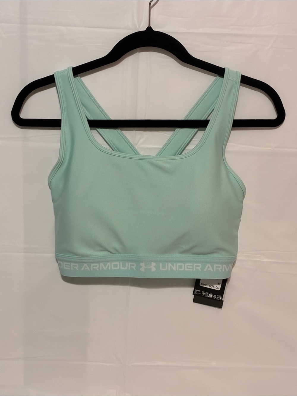 Under Armour Women's Mint Sports Bra - Supportive Crop Top